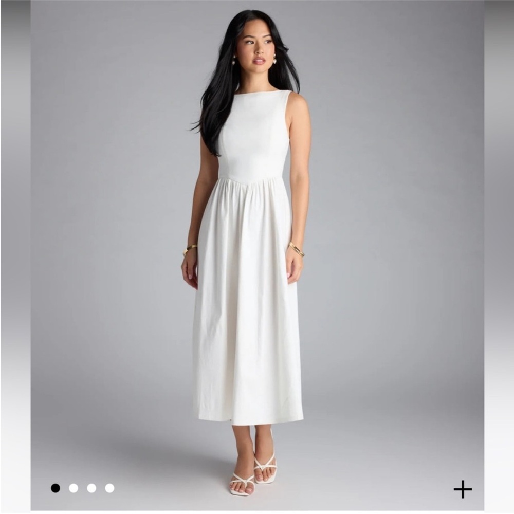 White Midi Dress